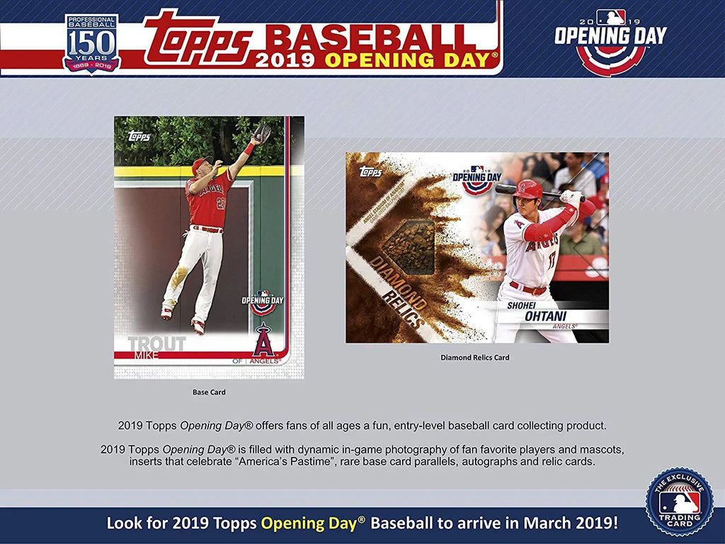 2019 Day Packs) Baseball (36 Box Display Opening Topps Retail
