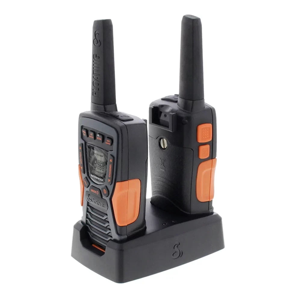 Waterproof - Two-Way Radio Long Cobra Floats, 22 (2-Pack) Adults Rechargeable, Walkie FLT Talkies Set ACXT1035R Channels, CAMO for 37-Mile Range