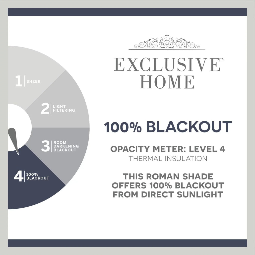 Total Exclusive 34"x64", Dark Grey Blackout Roman Esme Home Shade,