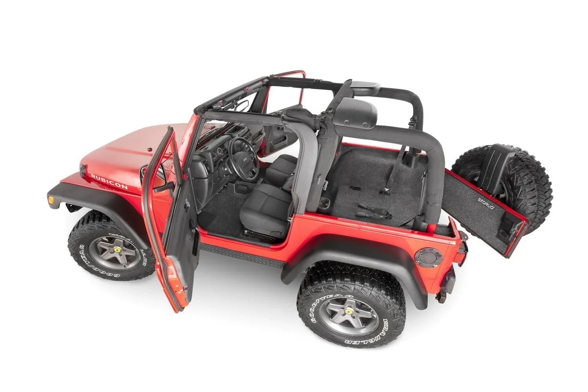 Jeep Wrangler X BedRug Center select: 2006 TJ (w/o Compatible by Kit Console)-Heat with 3Pc Floorr TJ, / Shields Front 1997-2005 Wrangler / Jeep RealTruck