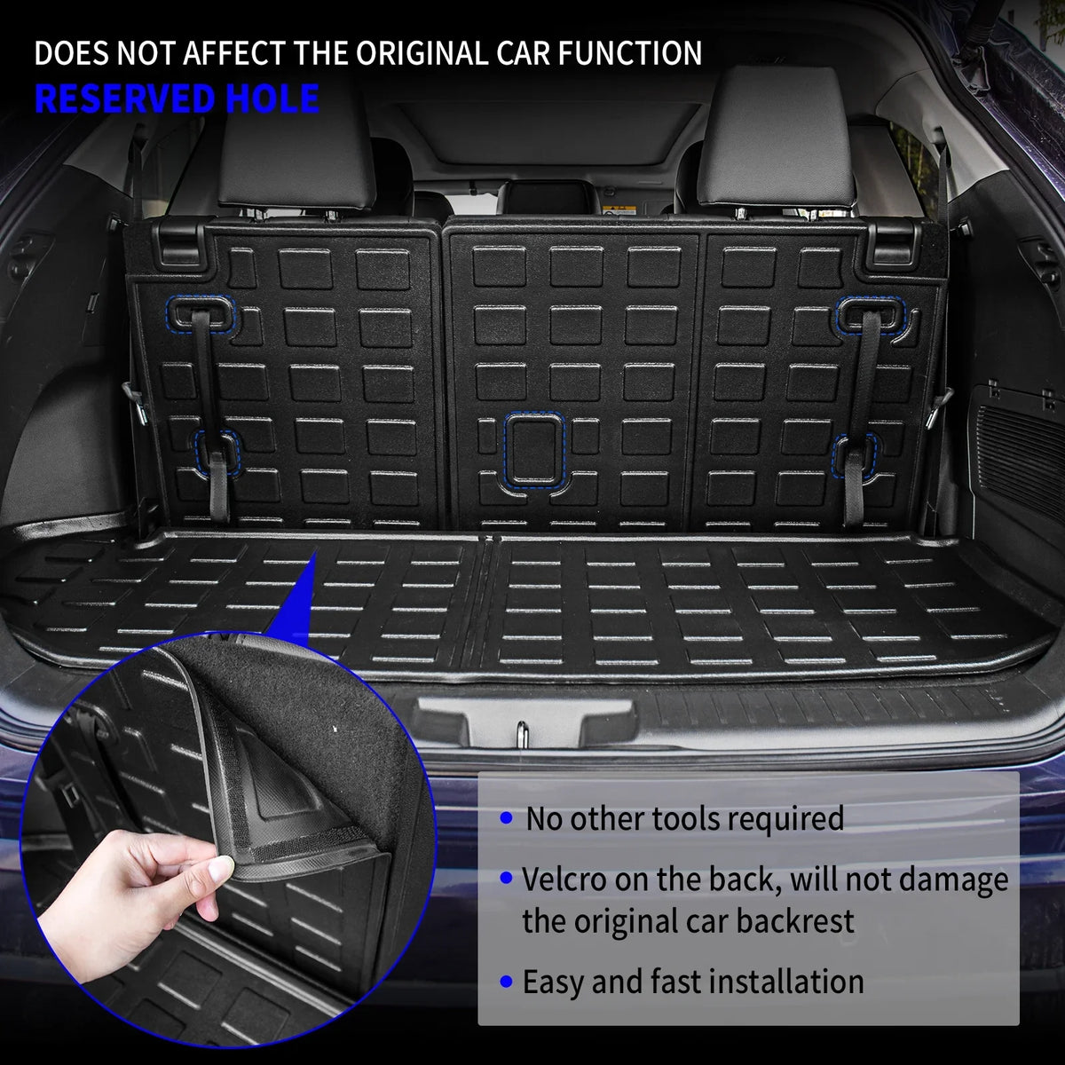 Toyota Fit 2023 Seats 7 Accessories Mat Highlander Liner Trunk Highlander Cargo Trunk 2020-2024 Liner