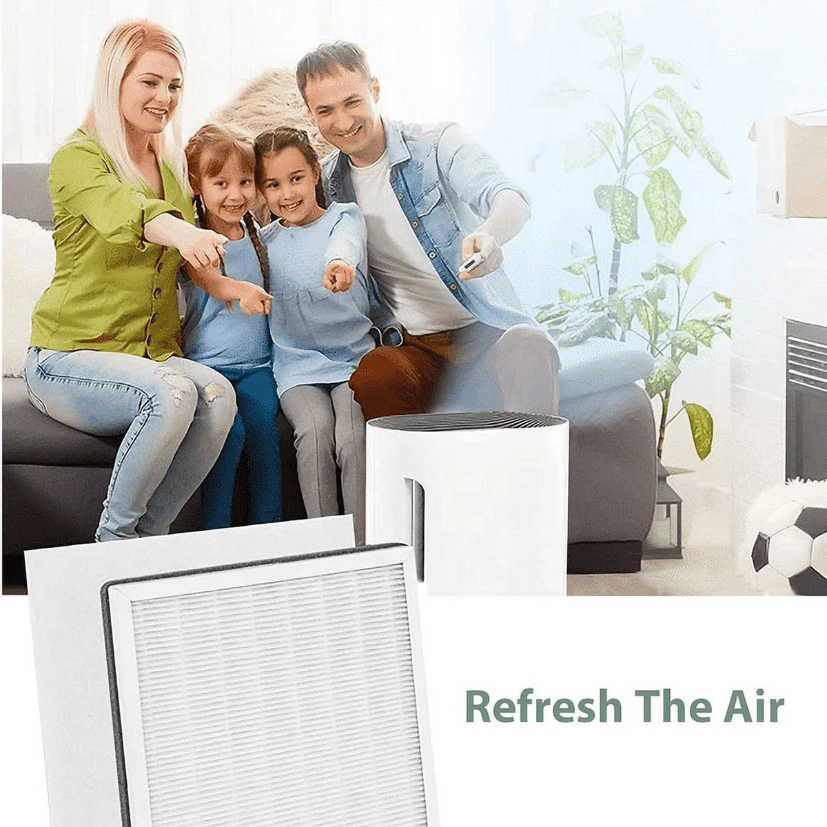 & Replace HEPA 2 for Prefilters, Enrichment PEAIRFIL 2 Pure H13 Purifier, HEPA Filter Activated Carbon 3-in-1 Replacement 2 PureZone True Filter Pack Air
