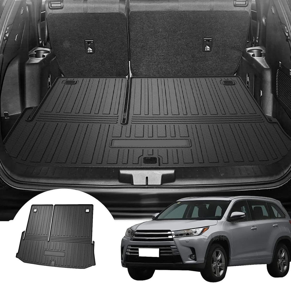 Waterproof Mats Liner for Highlander Trunk Custom 2020-2023 Mat Cargo Toyota