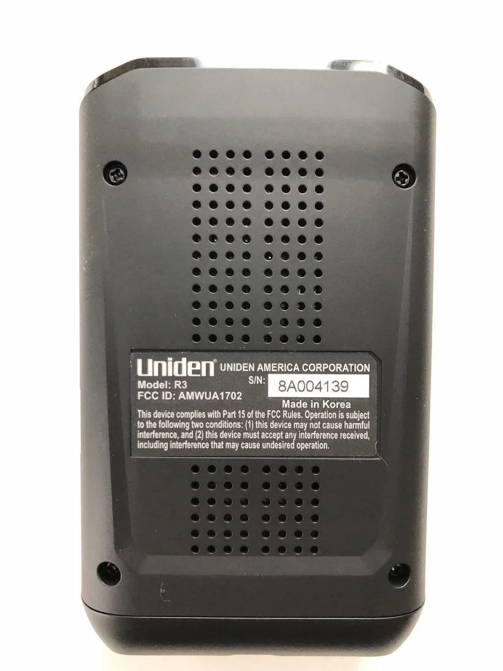 Uniden Extremely Detector/Laser Radar Long-range R3DSP With GPS Detector