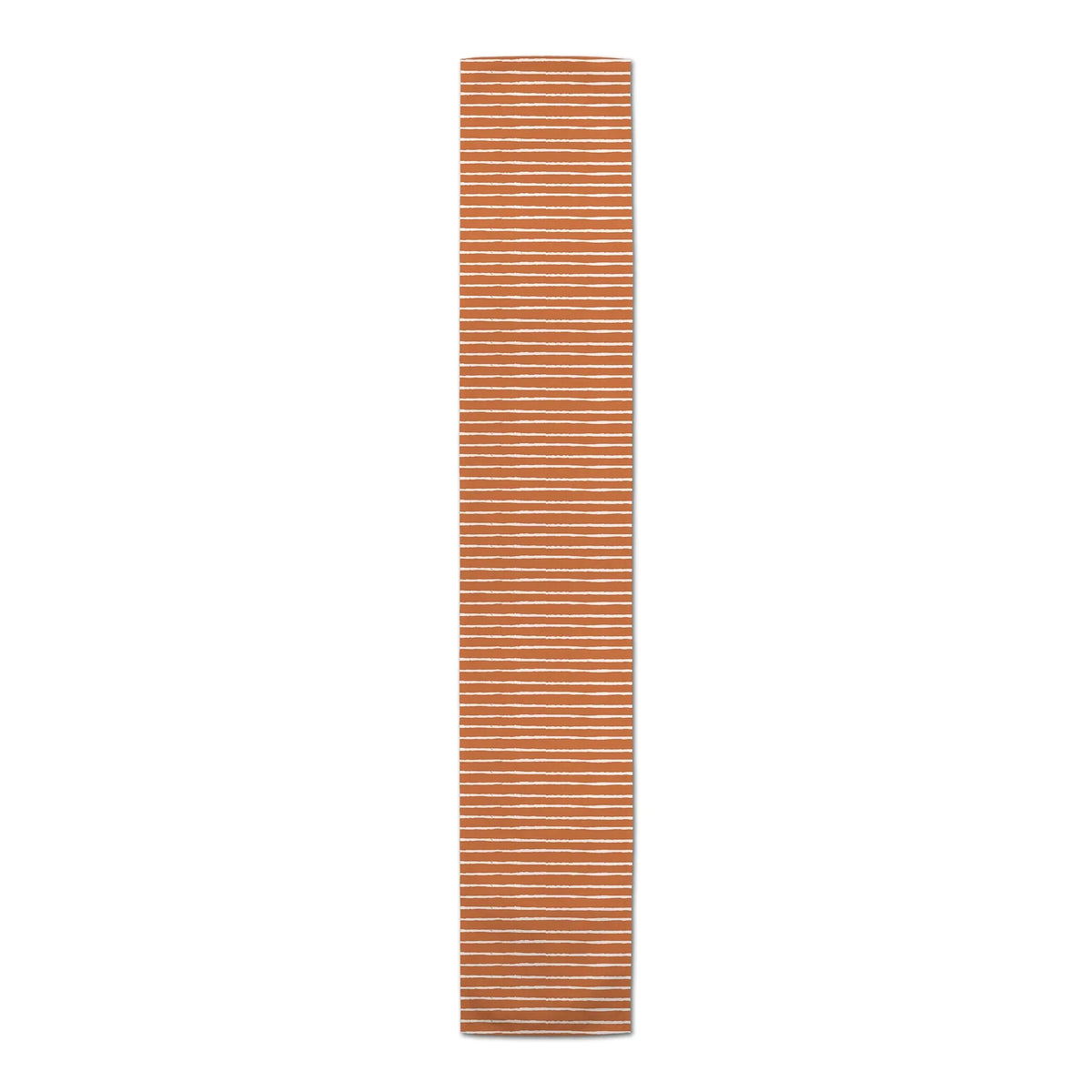 Poly 16x90 Runner Stripes Orange Products Sketch Twill Creative Table
