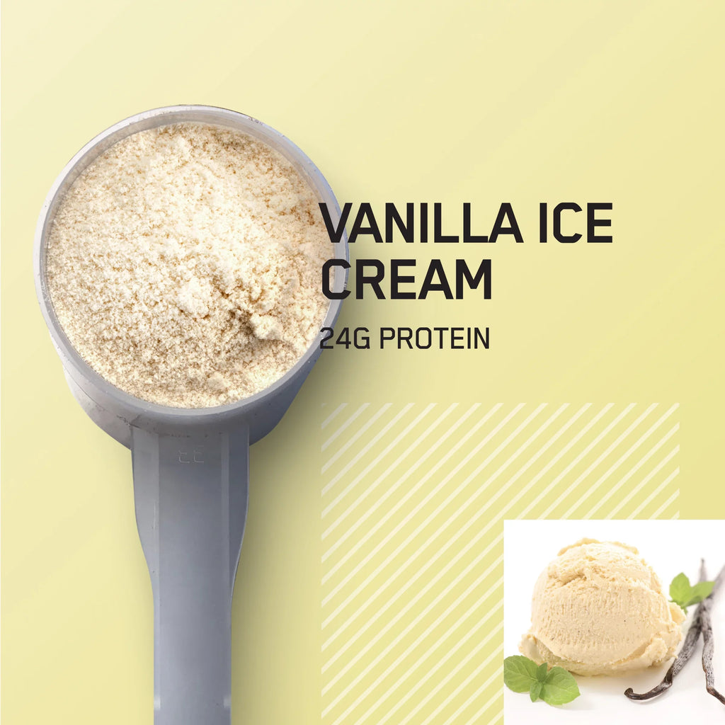 Protein Nutrition, Cream, 2 Vanilla lb, Optimum Powder, Ice 29 Standard Whey 100% Gold Servings