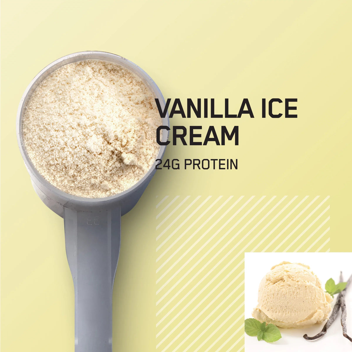 Protein Nutrition, Cream, 2 Vanilla lb, Optimum Powder, Ice 29 Standard Whey 100% Gold Servings