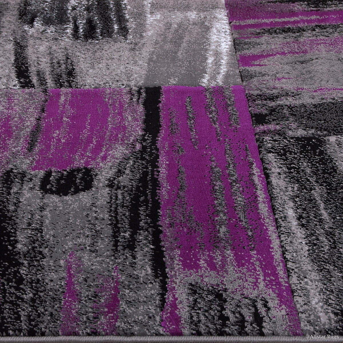 Rugs Purple (5' x 6' Modern in Purple Drop-Stitch Technique Rug Woven Contemporary 11") Allstar Weave