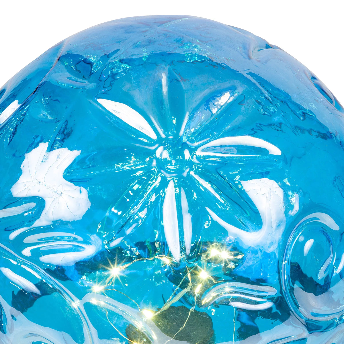 Gazing 10" W Glass L Blue H Corporation Embossed x Alpine 10" 13" Light-up x Globe,