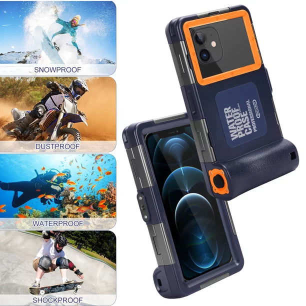 UrbanX with to Case Surfing Housing P Professional Smart Underwater And for Photo [15m/50ft] Snorkeling Z Waterproof Up Diving Swimming LCD Inch Protective all Phones 6.9 Lanyard Video