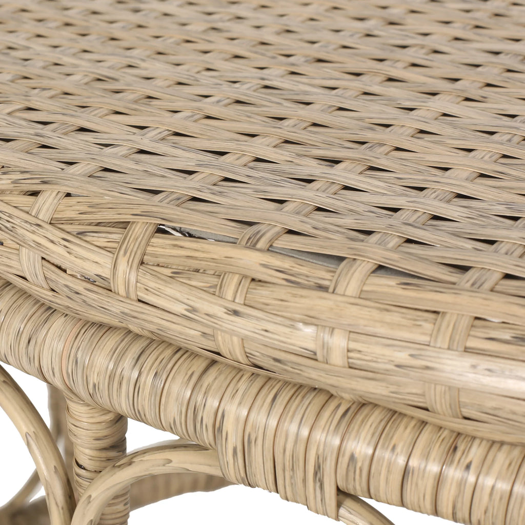 with Montserrat Brown Outdoor Wicker Seater 4 Cushions, Light and Set Beige Chat