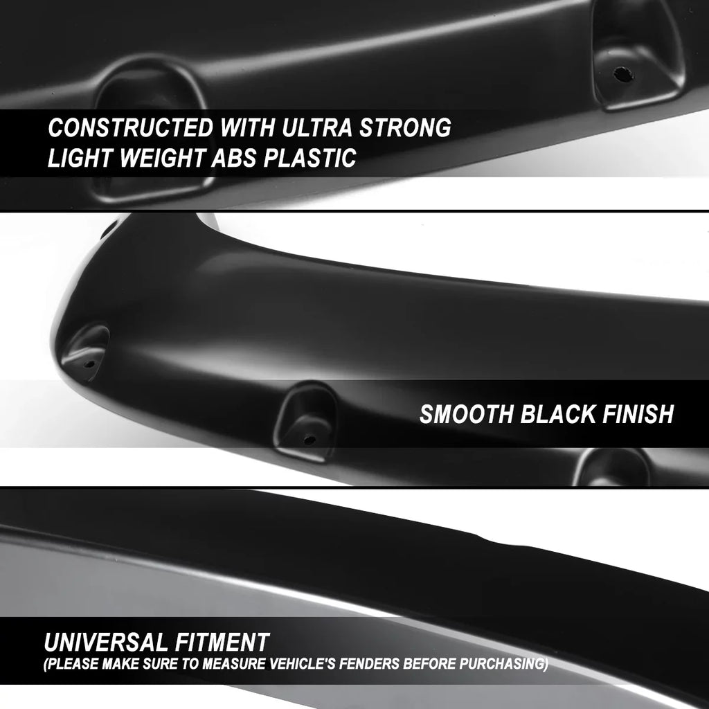 Cruiser 4 Fender 2007-2014 For Riveted Texture) Pocket FJ Style (Glossy Flares Pieces - Bump
