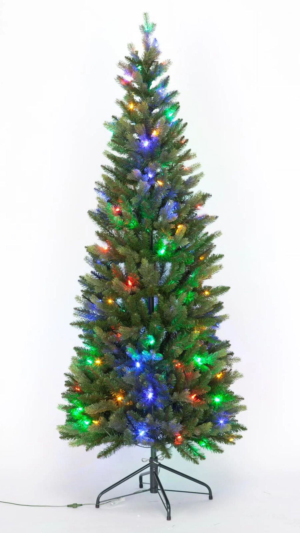 White Tree, and Colored Christmas LED Peak Lights Pre-Lit 6-Foot Holiday Fraiser-Like Color Changing Multi