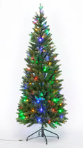 White Tree, and Colored Christmas LED Peak Lights Pre-Lit 6-Foot Holiday Fraiser-Like Color Changing Multi