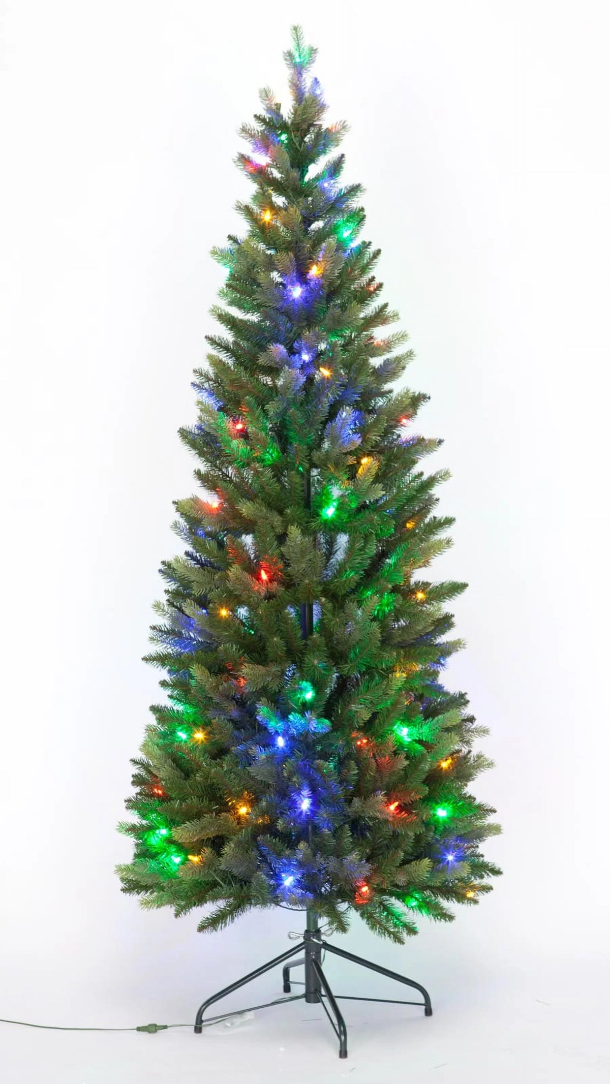 White Tree, and Colored Christmas LED Peak Lights Pre-Lit 6-Foot Holiday Fraiser-Like Color Changing Multi