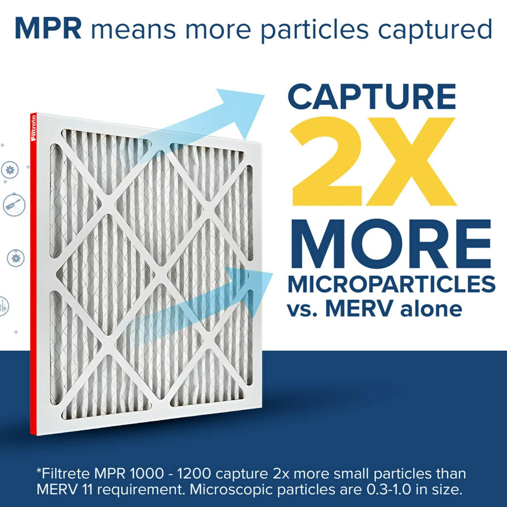 Filtrete 1000 Filters MERV Defense, 11, Filter, Allergen MPR 16x20x1 Air 4
