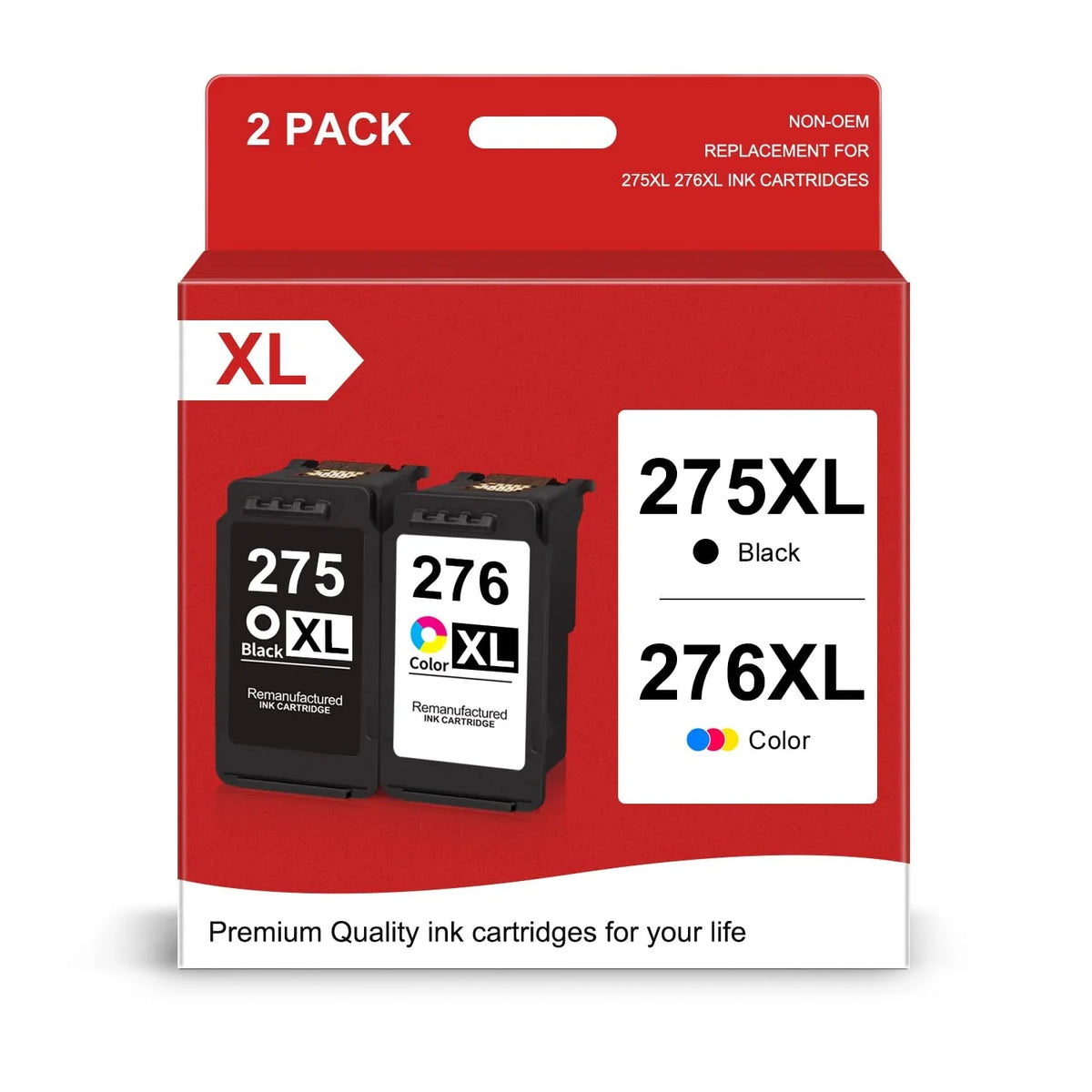 Pack and Color) Combo XL/CL-276 Replacement Ink 276 PIXMA (1 TR4722 Cartridge PG-275 XL TR4720 Used TS3520 Pack Canon 275 Ink Black,1 TS3522 for for Value