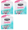 8 of Cartridges, for Women (Pack Blade Schick Sensitive Hypo Aloe Refill 3) Allergenic Quattro Count