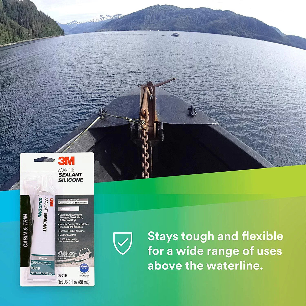 and Ounces Sealant 08019 3 Marine Boats For Clear RVs Grade 3M Silicone