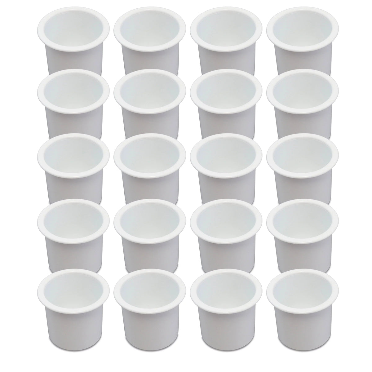 Marine Plastic Car Universal Boat Motorhome 20 Drop Insert Holder Pocket RV Table Cup Camper Recessed Game Sofa for White In Truck Pontoon