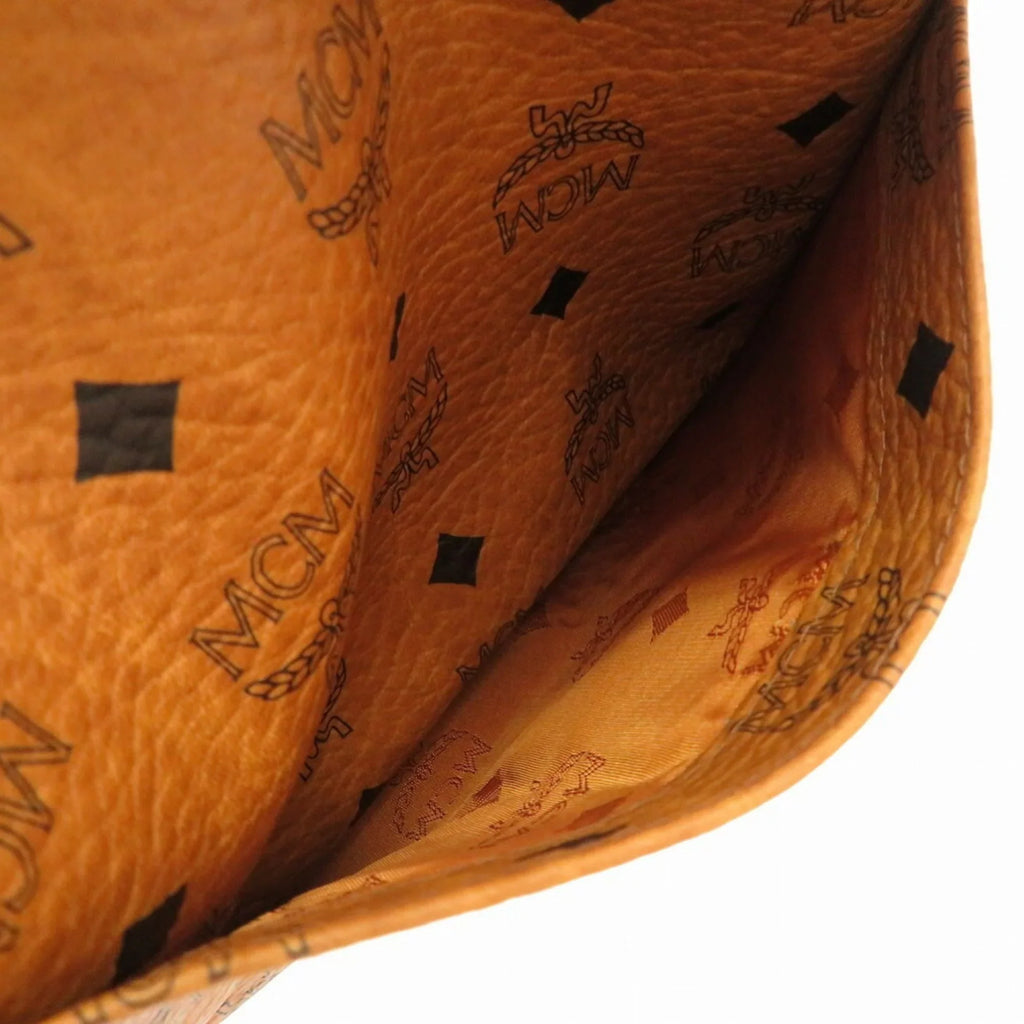 Brown Bag Visetos (Pre-Owned) Canvas Tote MCM