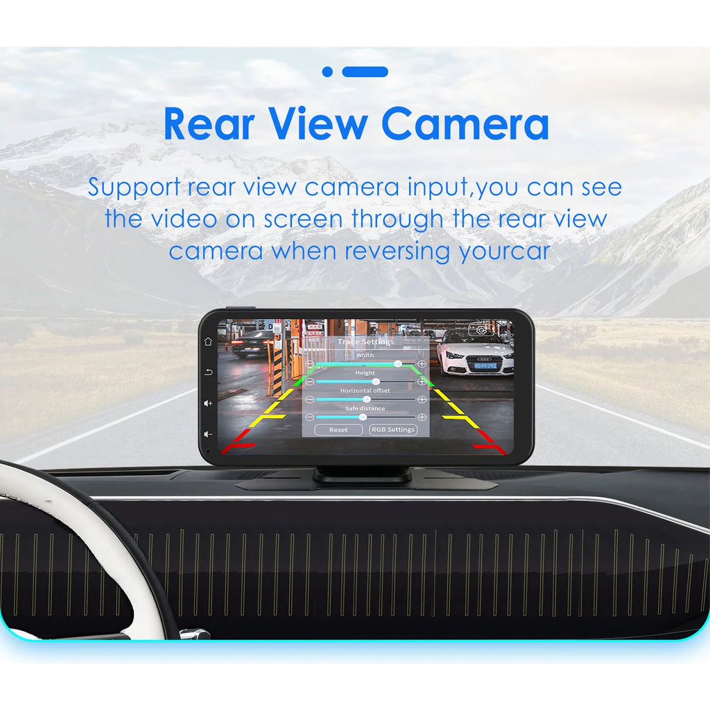 Carplay 360° Apple 6.25" Ossuret Navigation Camera Bluetooth Android Touchscreen Receiver Wireless Car Backup Auto Adjustable Stereo With Support GPS Audio Radio