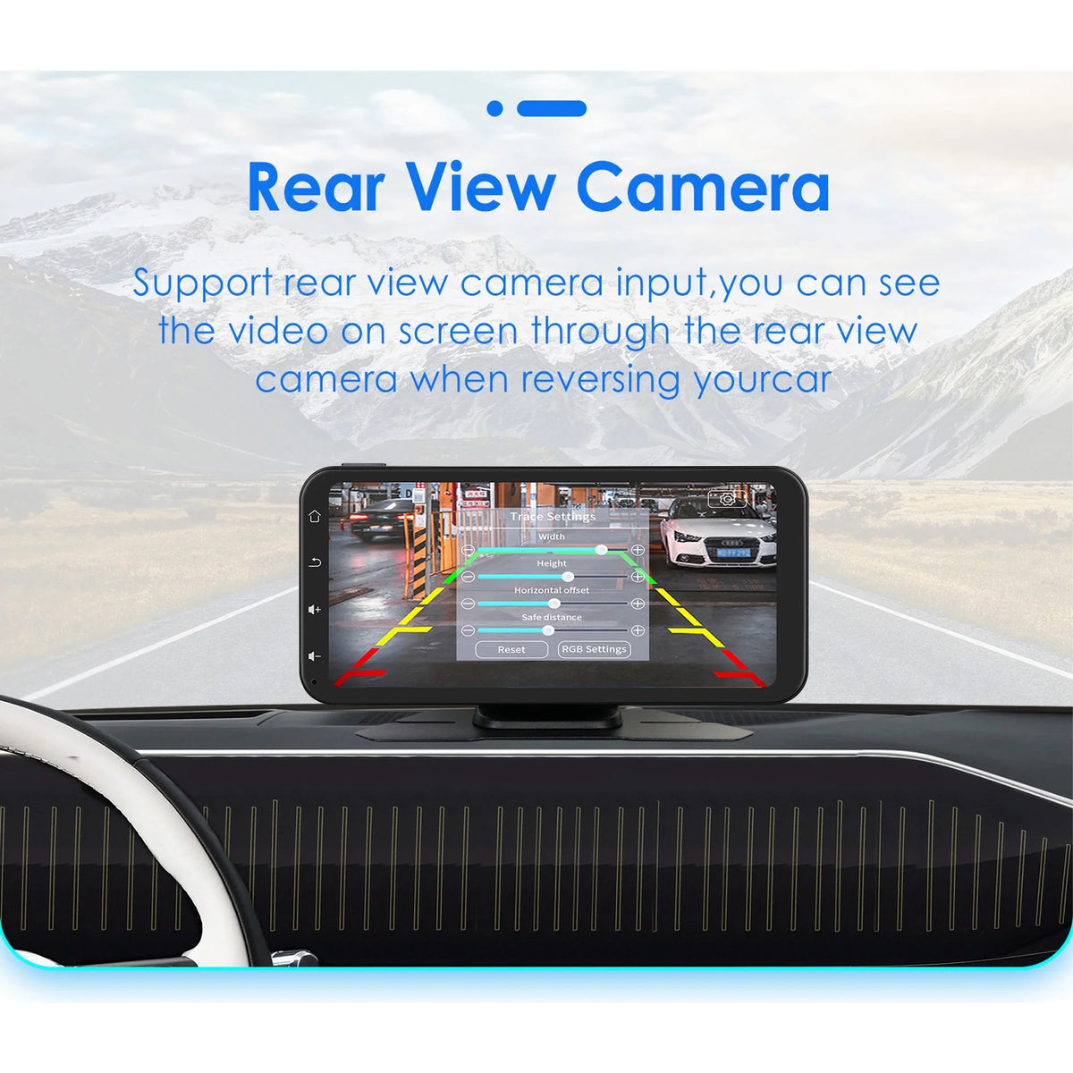 Carplay 360° Apple 6.25" Ossuret Navigation Camera Bluetooth Android Touchscreen Receiver Wireless Car Backup Auto Adjustable Stereo With Support GPS Audio Radio