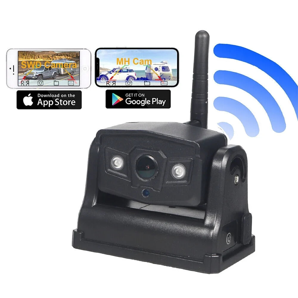 Front/Rear WiFi 9600mAh with Battery View, for Equipped Magnetic Camera, JLLOM Backup Wireless