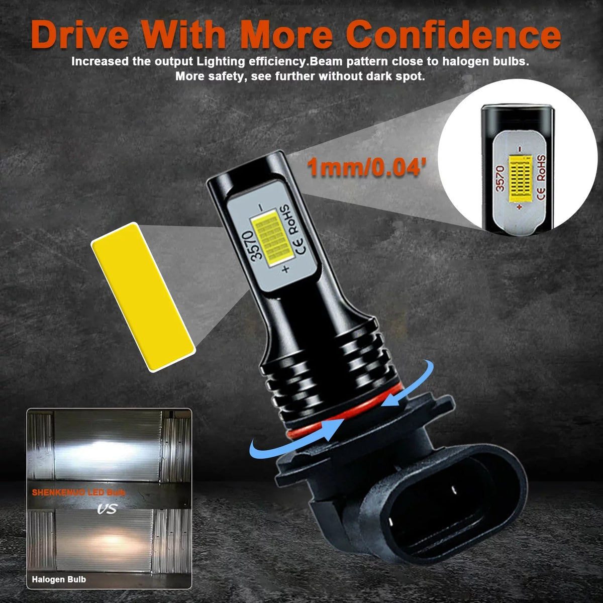 Tahoe 2000-2006 2000 6000K LED Super 2002 Chevy 6X Kit Bright Lights 1999 Headlights Bulbs 2001 Silverado For white