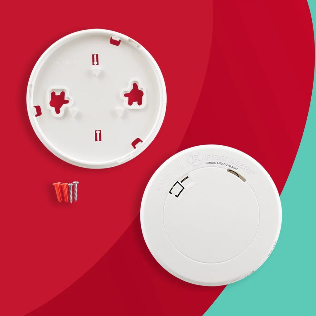Combination First Smoke Carbon Slim - (1039783) Monoxide Alarm PRC700 & Design Battery-Operated Alert