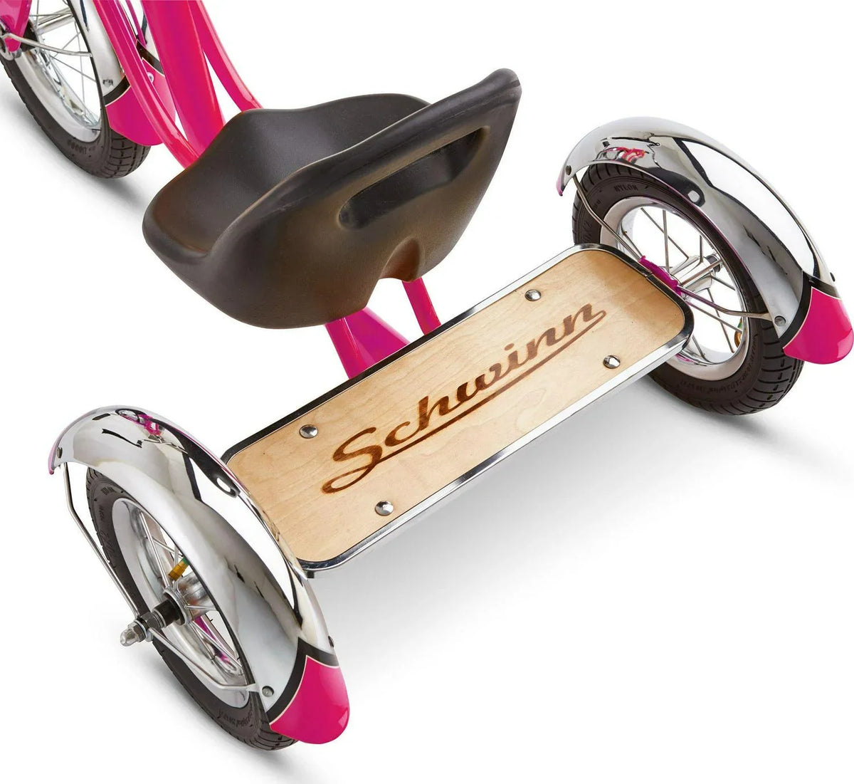 '- Roadster Tricycle, Schwinn 12 4, 2 in. Classic Ages Front Wheel, Pink