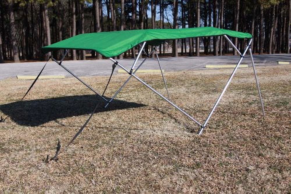 54" 91-96" (FAST TO Deck Wide, Pontoon - Vortex Canopy, / BUSINESS DELIVERY) Green Top New High, 8' 4 Boat Bimini Kit, DAY Wide 1 Long, SHIPPING and 8' Hardware 4 Complete Bow Frame,
