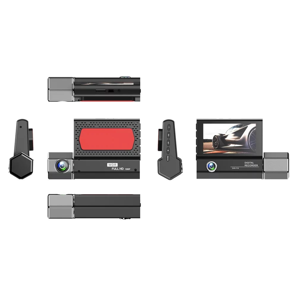 Cameras Gecheer Rearview Cam Driving Mirror Car Dash Recorder 3 Clear Recording Safety Recorder Video Car Auto 4in Car