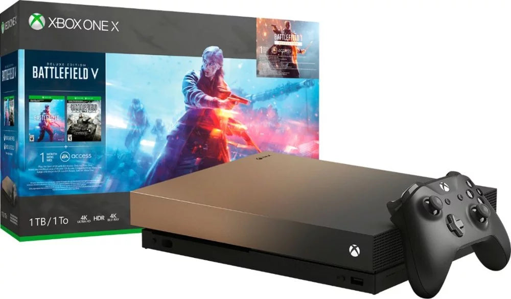 Special FMP-00023 Rush 1TB (Refurbished: Gold V Bundle Good) Edition Microsoft Battlefield X One Gold Xbox Gray Pre-Owned
