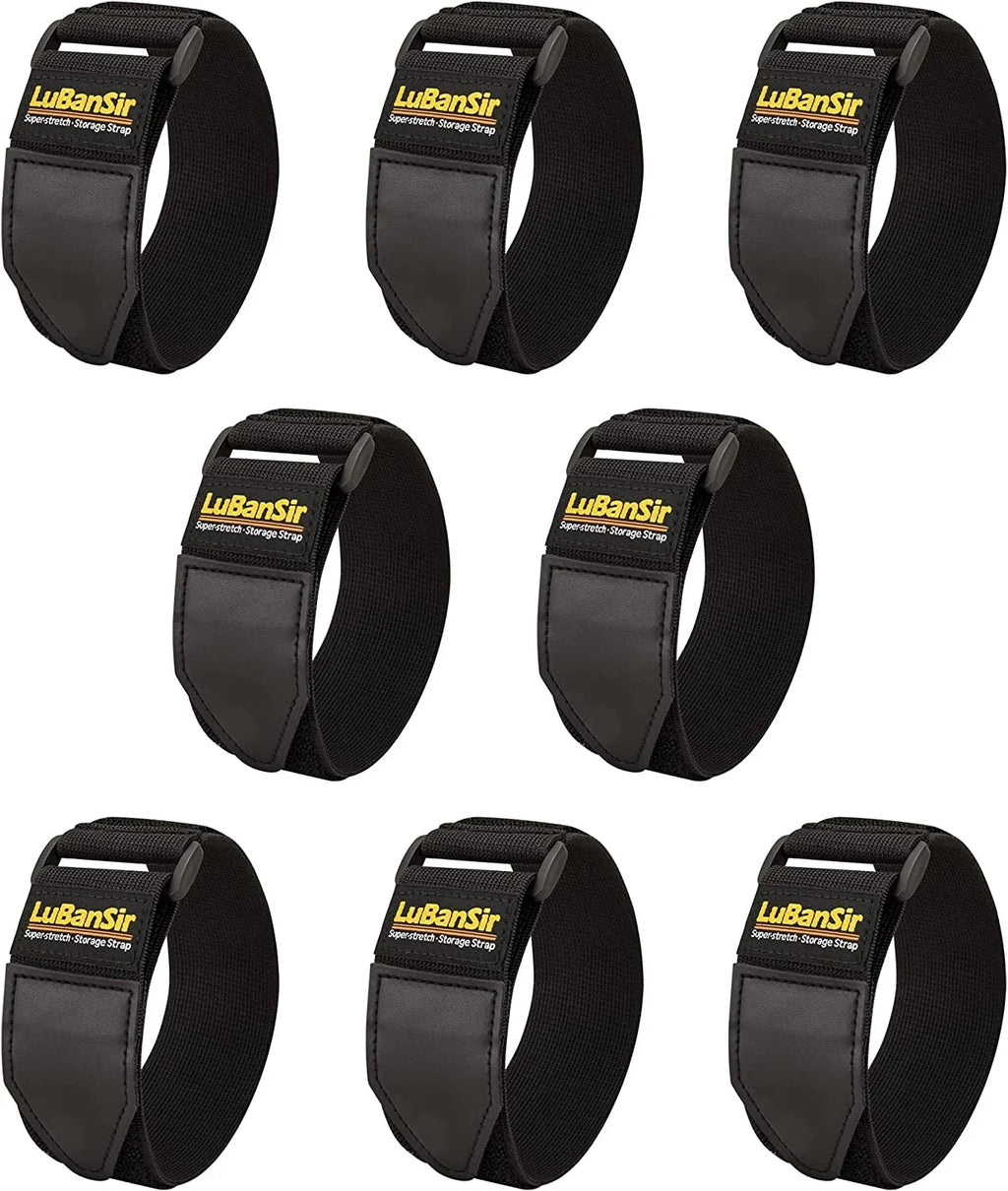 Cinch Elastic 2" Cord Extension Pack) Wrap, Hook x for Straps, 12" (8 Storage Cord, Strap Rope Cable, Loop and