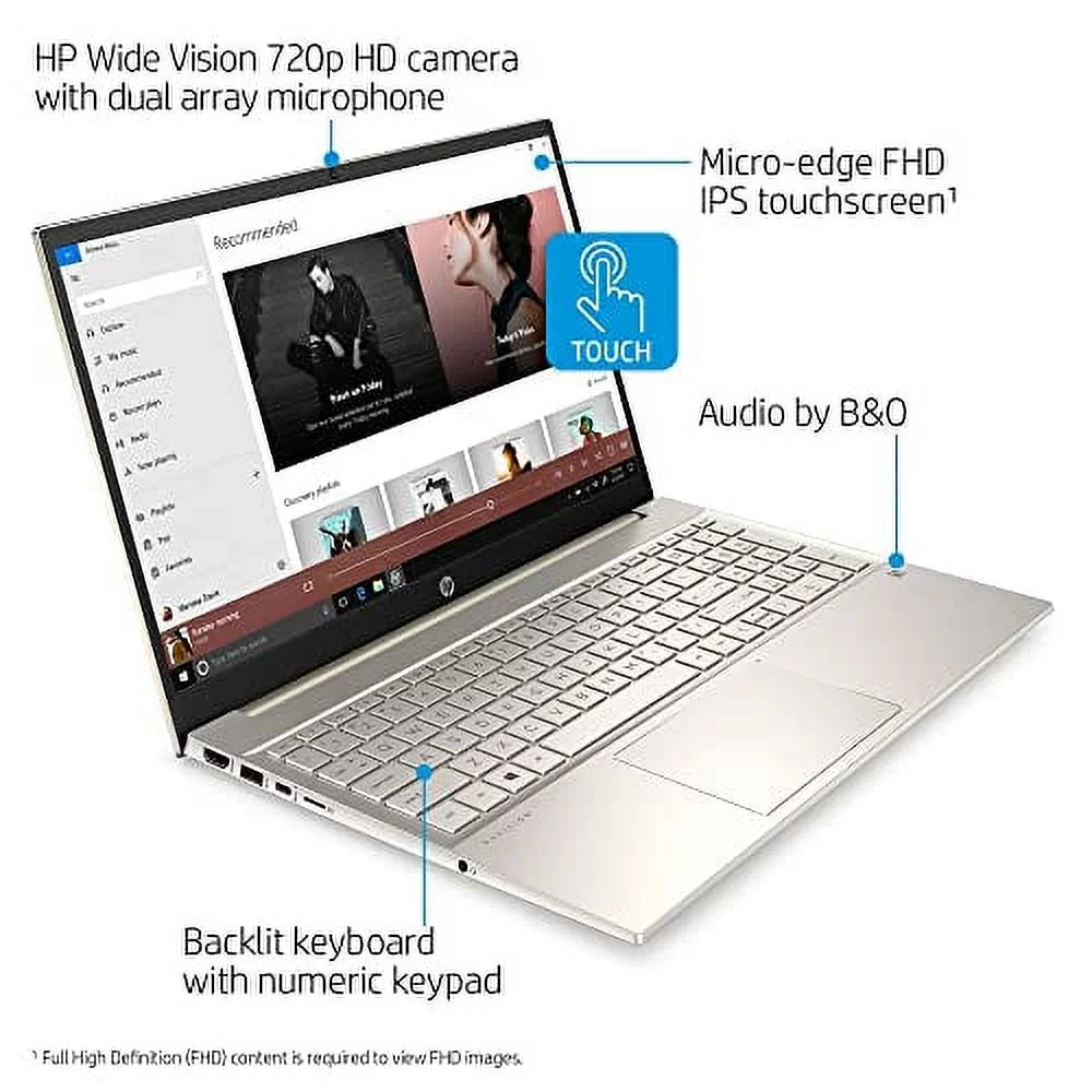 Pavilion FHD i7-1165G7 Intel DDR4 USB-C 32GB HP w/ Graphics 10 Backlit Gen WiFi-6 Keyboard Core Xe SSD NVMe Bluetooth HDMI Home Iris RATZK 16GB Laptop USB 2022 15.6" Windows 512GB Touchscreen 11th