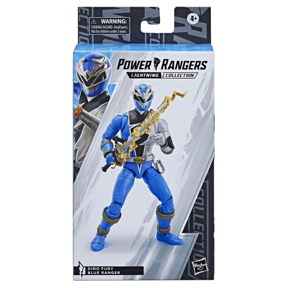 Rangers 6-inch Ranger Fury Figure Blue Collectible Premium Collection Power Accessories Lightning Action Dino Toy with