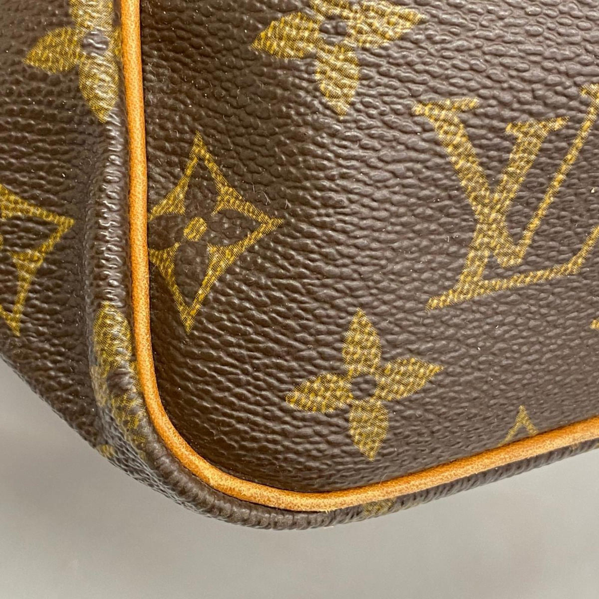 Men's Monogram Saxe Women's Boston Louis Vuitton 35 Bag M41626 Souple (Good) Brown Pre-Owned