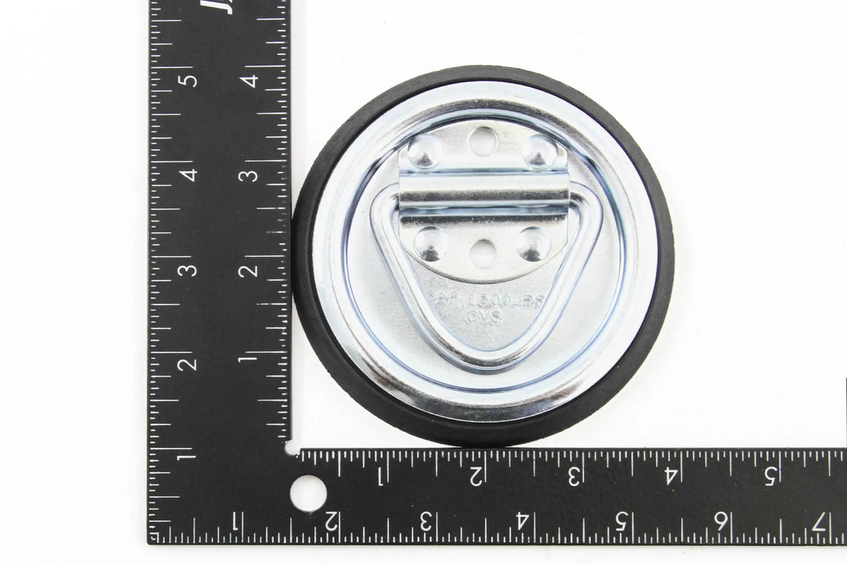Down Auto Mount 4 Van Trailer Tie Truck 1/4 8 Hound D inches inches Ring Round Point Red Cargo Rope Surface