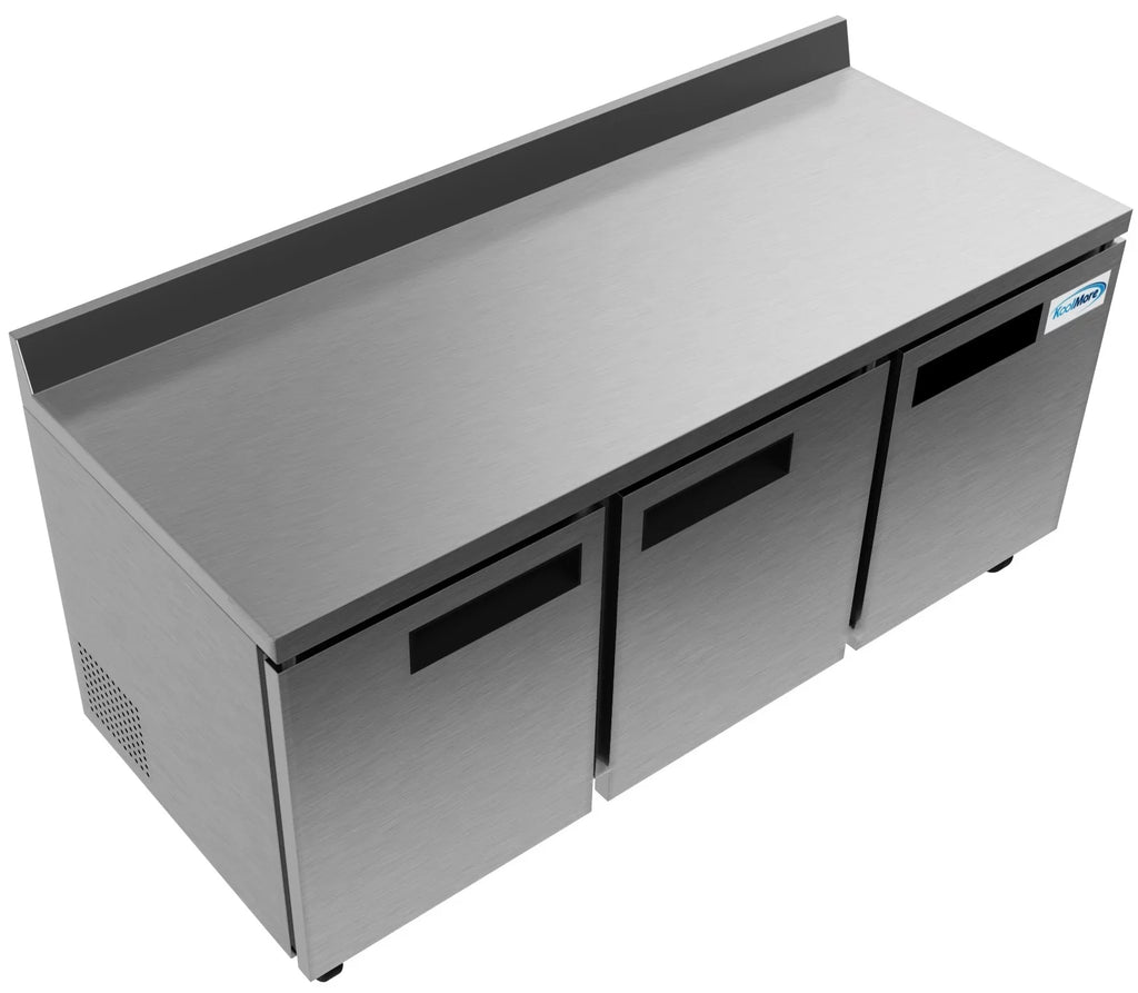 16.9 ft. with 3.5 72 Three-Door – in. Refrigerator Backsplash in. Worktop KoolMore Cu.