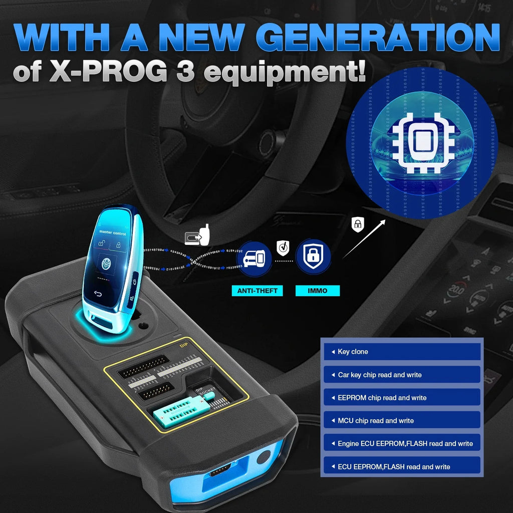 2024 Systems Diagnostic ,CANFD/DOIP,39+ IMMO Tool Key All Programmer Scan Launch XPROG-3 Car Newest ELITE X431 Services with