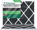 Carbon (2-Pack) with 8 HVAC Filters Filterbuy Pleated MERV 20x24x1 Air Eliminator Activated AC Odor Furnace
