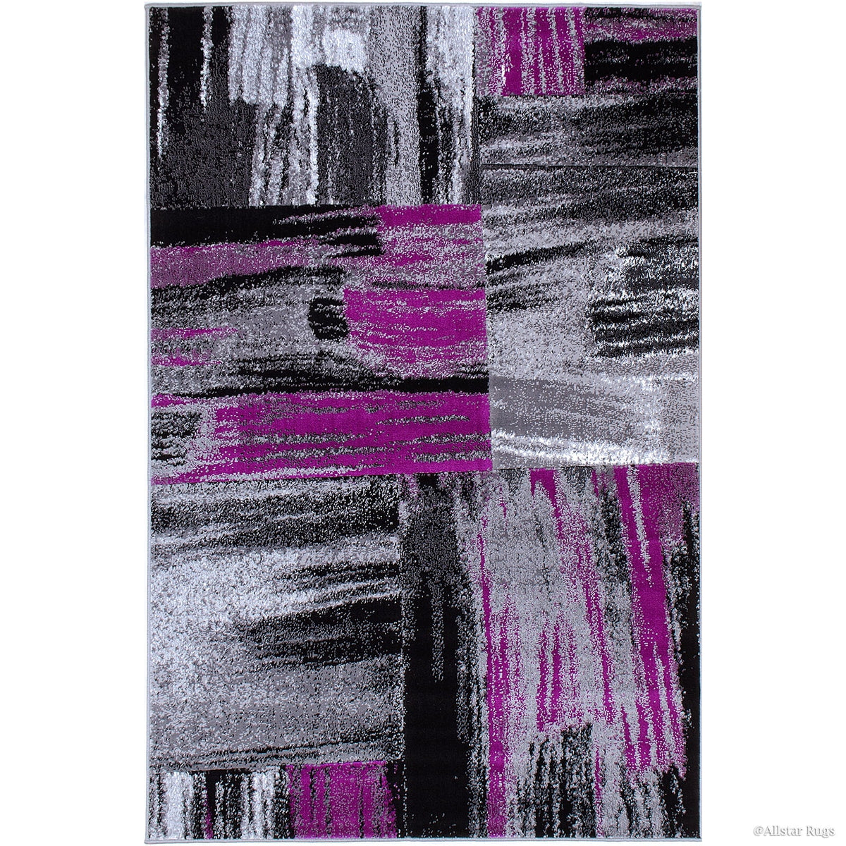 Rugs Purple (5' x 6' Modern in Purple Drop-Stitch Technique Rug Woven Contemporary 11") Allstar Weave
