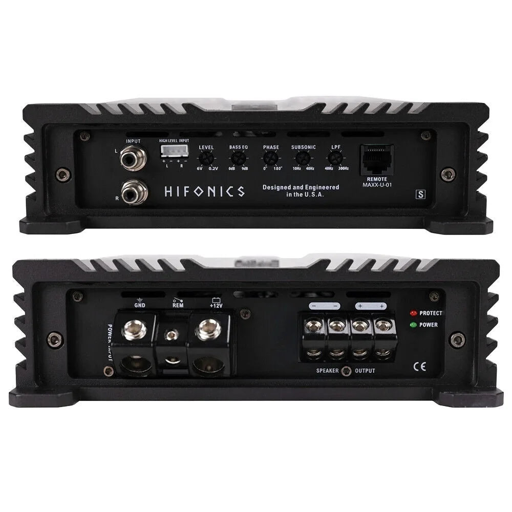 Elite Subwoofer Watts Hifonics 2000 Audio Mono Car GEMINI Amplifier GE2000.1D Hifonics