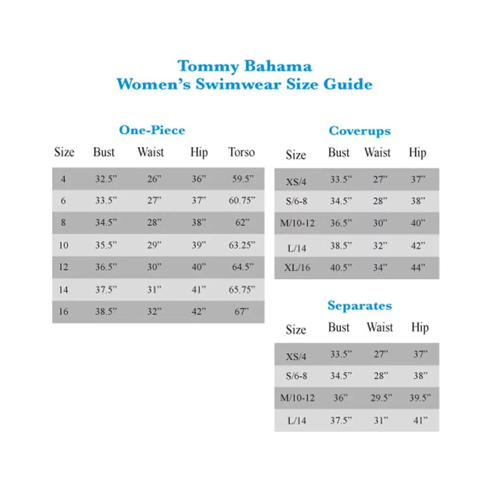 Swimsuit, Navy, Tommy 6 Womens Bahama Mare Wrap-Front Pearl One-Piece