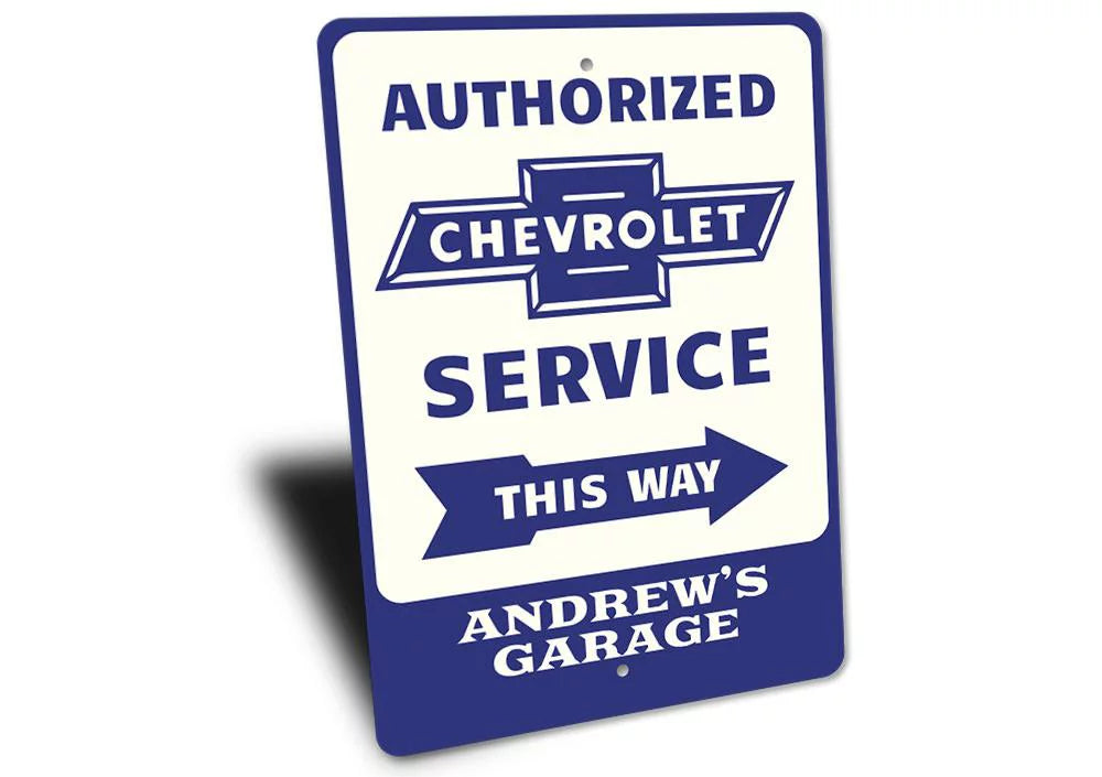 Wall Inches Metal Service - 10x14 Novelty Chevrolet Sign Decor,