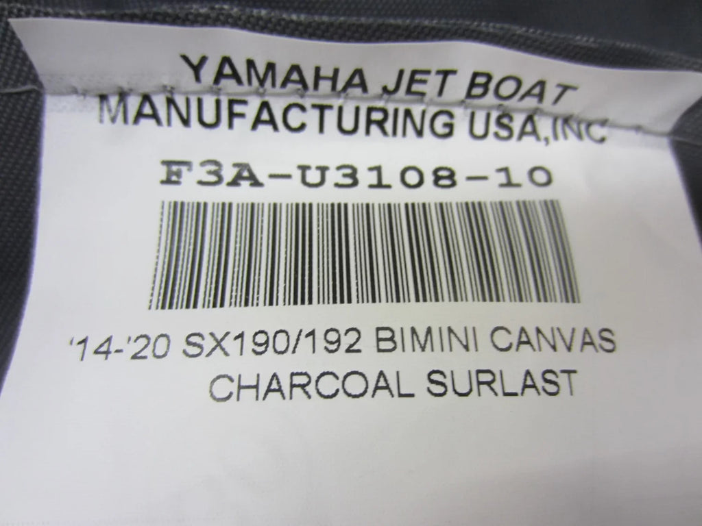 Black, OEM New Boot Bimini Cover F4C-U3119-00-00 Yamaha Top