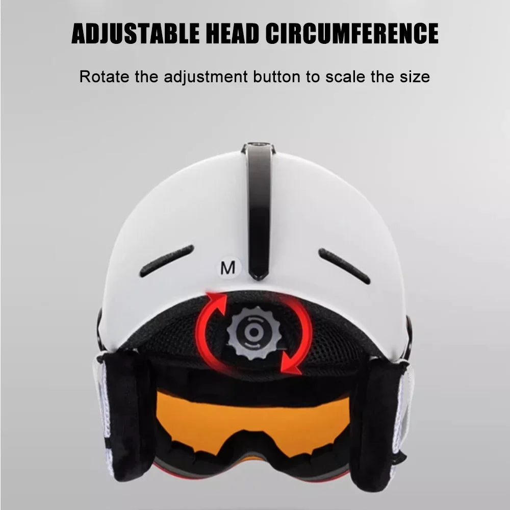Adjustable Motorcycle Winter Windproof Cycling Women Electric Skiing Safety Men Bike Snowboard Helmets Helmets Skateboard MOON