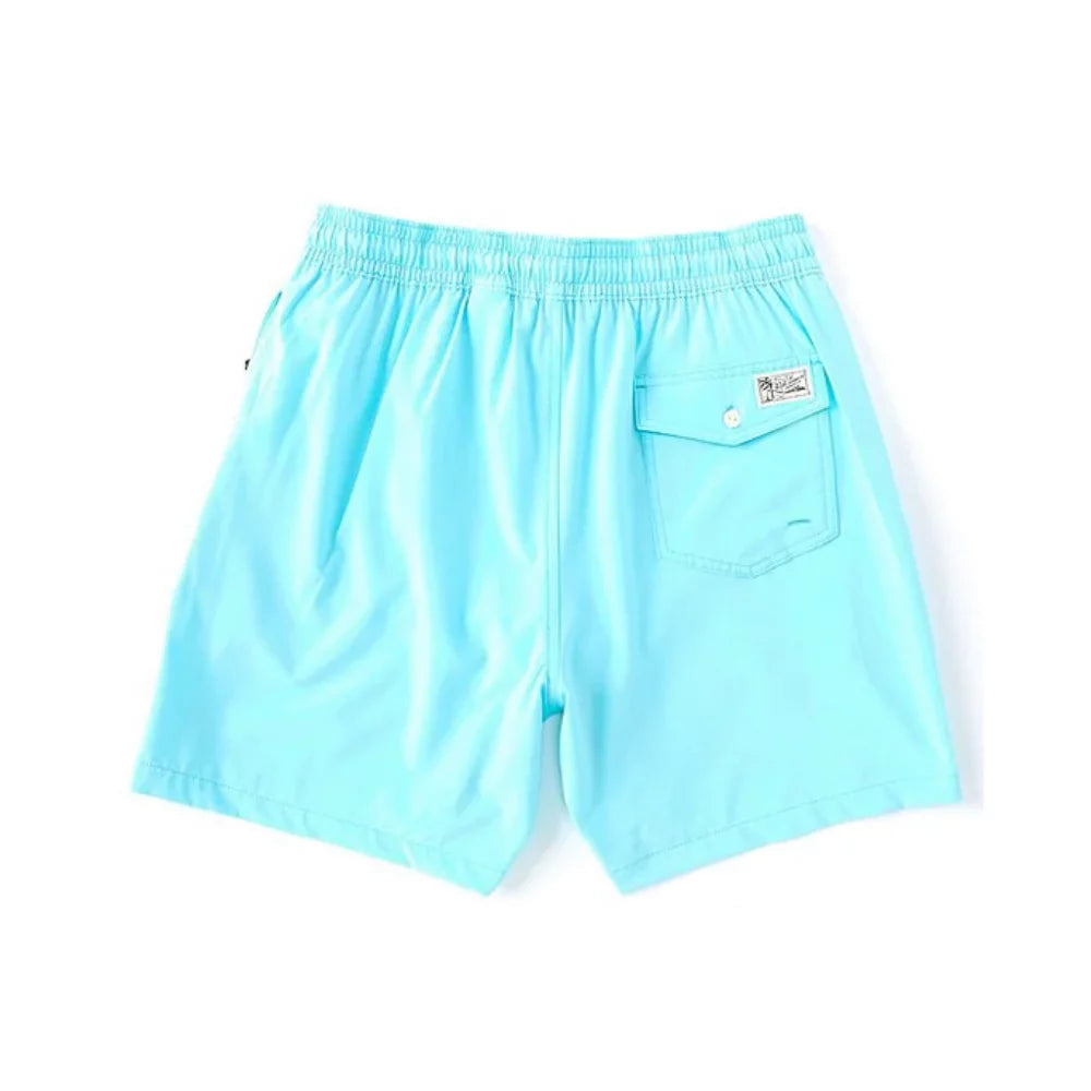 Swim Inseam Ralph Trunks Lauren Traveler Solid Polo 5.75 HAMMOND BLUE L