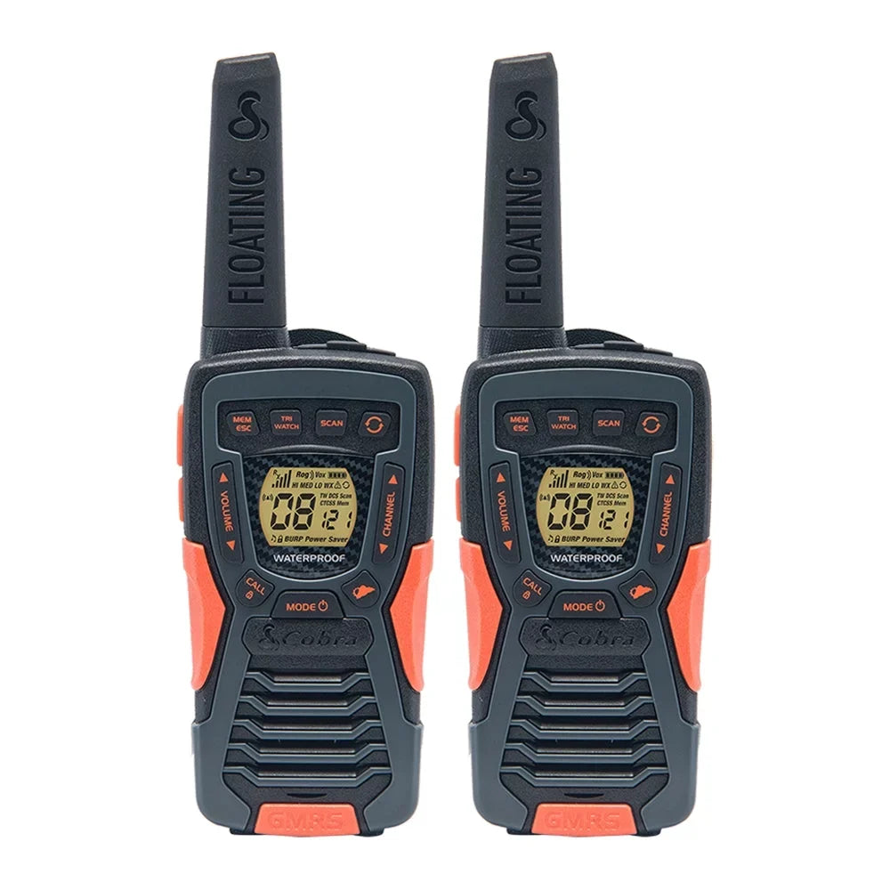 Waterproof - Two-Way Radio Long Cobra Floats, 22 (2-Pack) Adults Rechargeable, Walkie FLT Talkies Set ACXT1035R Channels, CAMO for 37-Mile Range